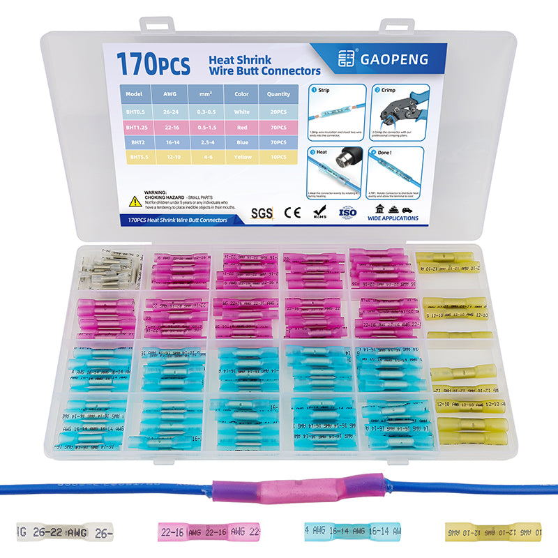Heat shrink connector tube connector