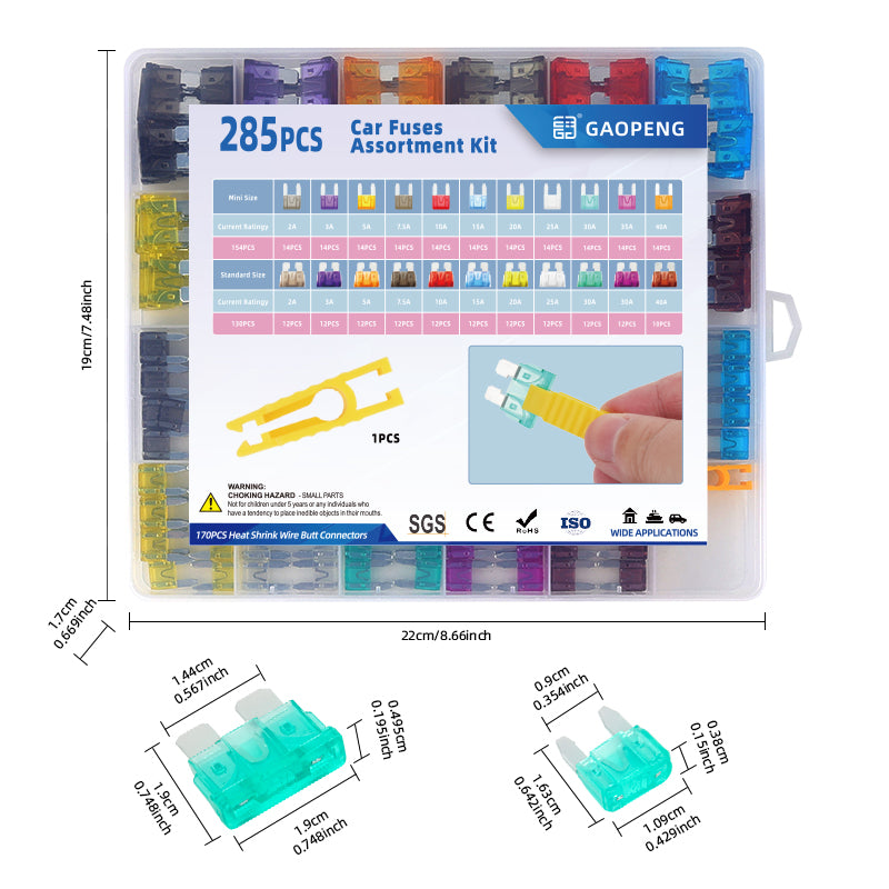 285 boxed automotive fuses