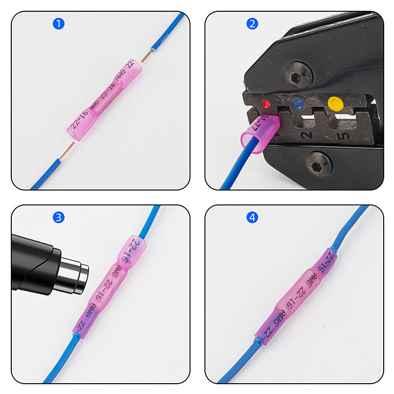 Heat shrink connector tube connector