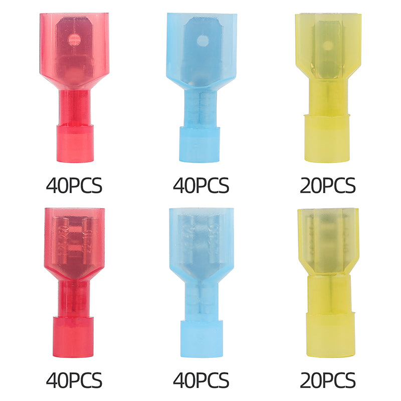 200 Nylon shovel-type male and female terminals