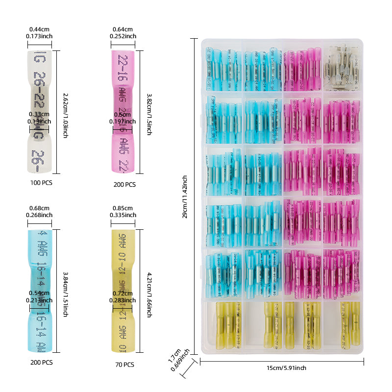 Heat shrink connector tube connector